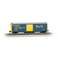 50' Plug-Door Track Cleaning Box Car - B&O (Blue & Yellow)