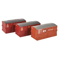 Type BD Containers BR Bauxite (x1) & BR Crimson (x2)