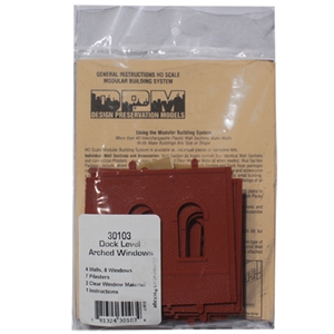 DPM30103 Dock Level Arched Window (x4) Packaged