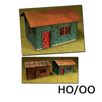Laser-Cut Cottages Kit (2 cottages) H0/00