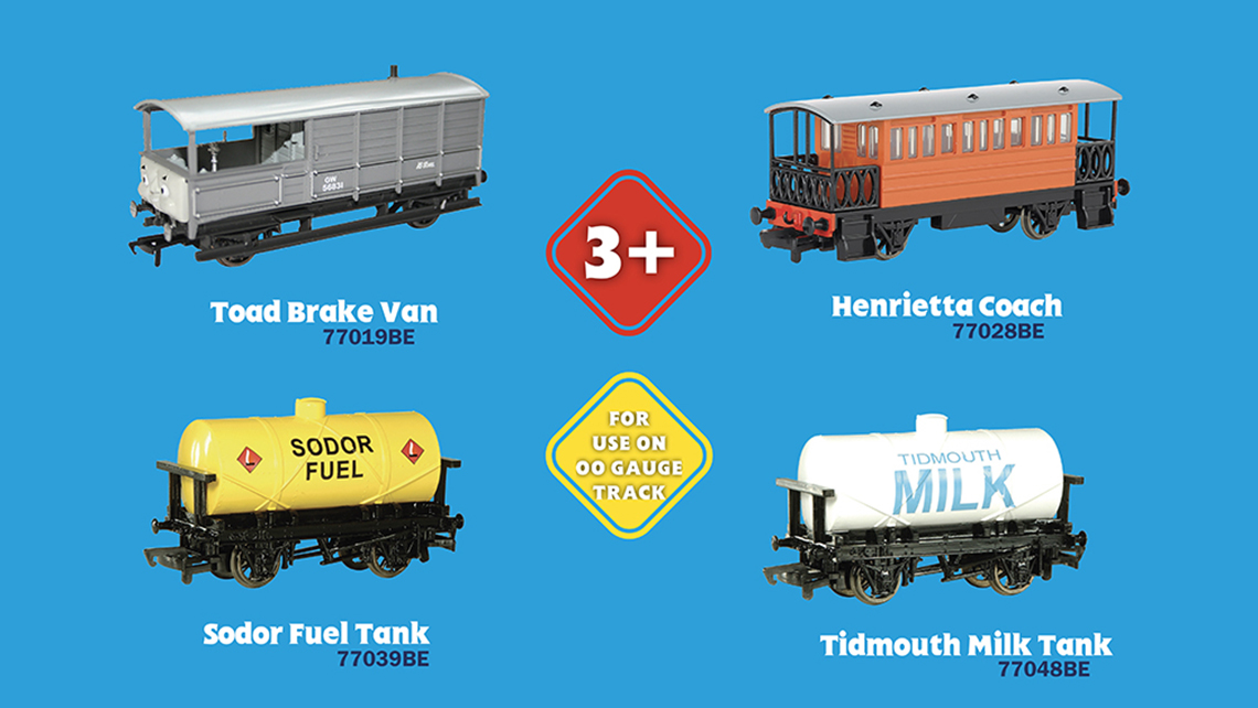Thomas and Friends vans, tanks and Henrietta coach