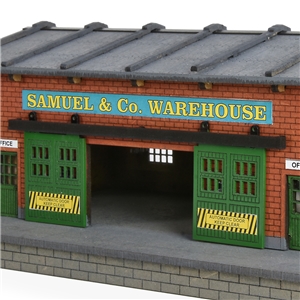 HO/OO Scale Warehouse w/Motorized Working Doors