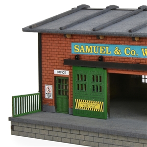 HO/OO Scale Warehouse w/Motorized Working Doors