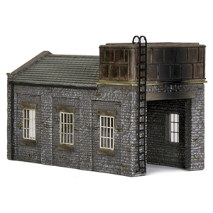Stone Engine Shed with Tank