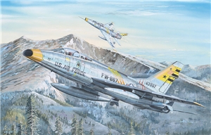 US Air Force F-100F Super Sabre Fighter Aircraft