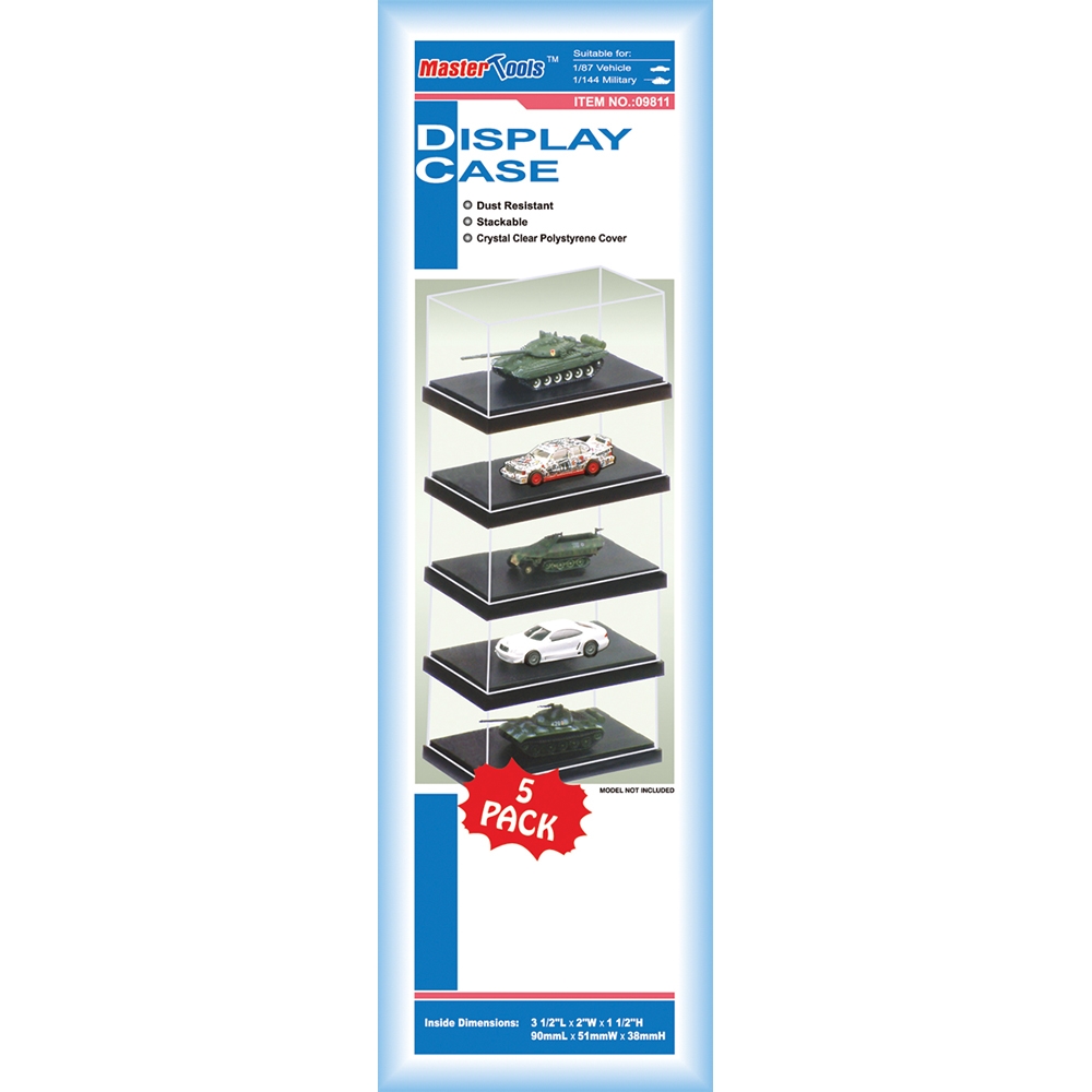 Display Case 90 x 51 x 38mm (5 Pack)