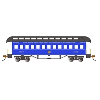 Old Time Coach Clerestory Roof - Coach - B&O Royal Blue