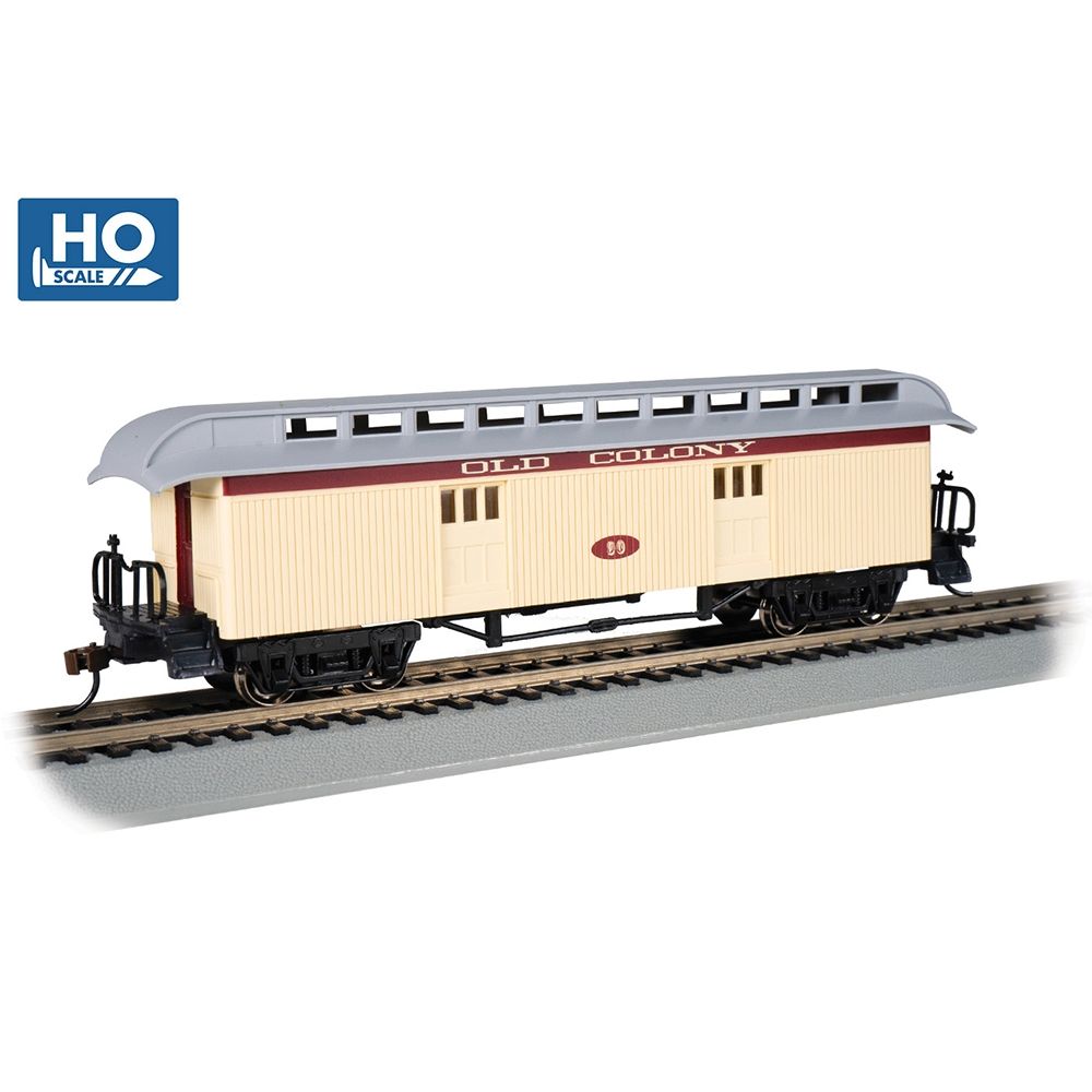 Old Time Coach Clerestory Roof - Baggage - Old Colony RR