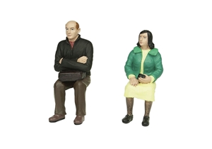 Sitting Man and Woman