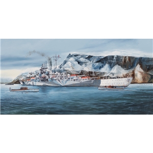 German Navy Tirpitz WWII Battleship