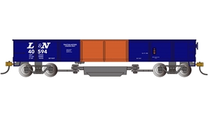 Track Cleaning 40' Gondola - Louiseville & Nashville #40594