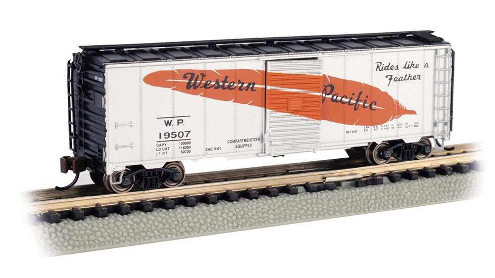 AAR 40' Steel Box Car - Western Pacific #19507 (Feather Car)