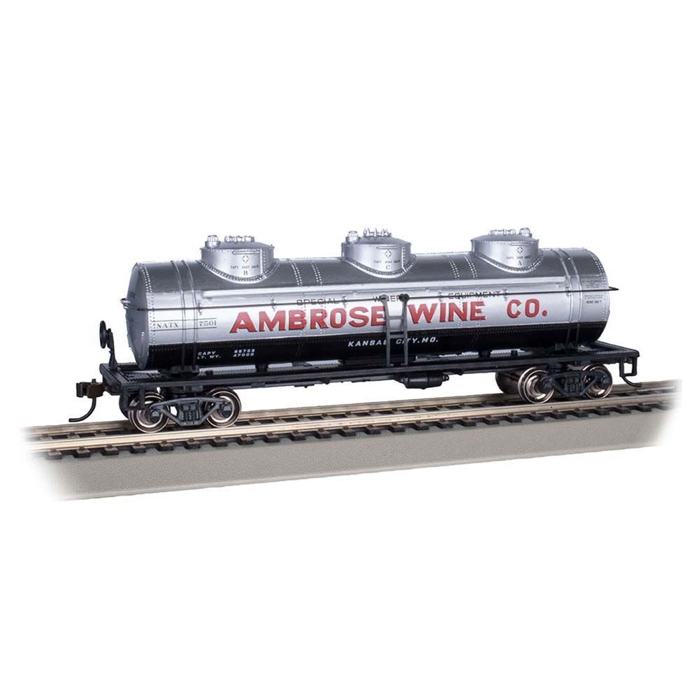 40' Three-Dome Tank Car - Ambrose Wine Co. #7501