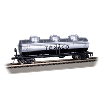 40' Three-Dome Tank Car - Texaco #7518