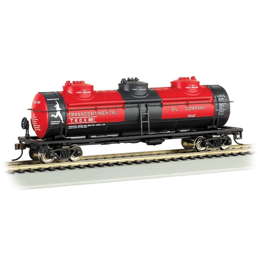 40' Three-Dome Tank Car - Transcontinental Oil Company