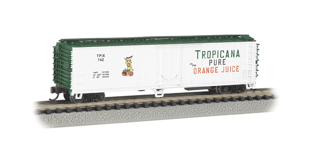 ACF 50' Steel Reefer - Tropicana - White & Green