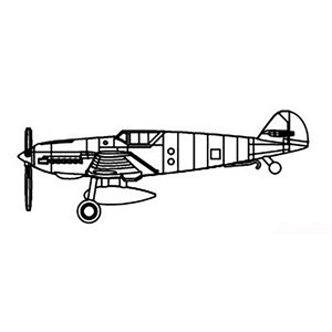 German Me Bf 109T (Qty 6)  Aircraft Accessory Pack