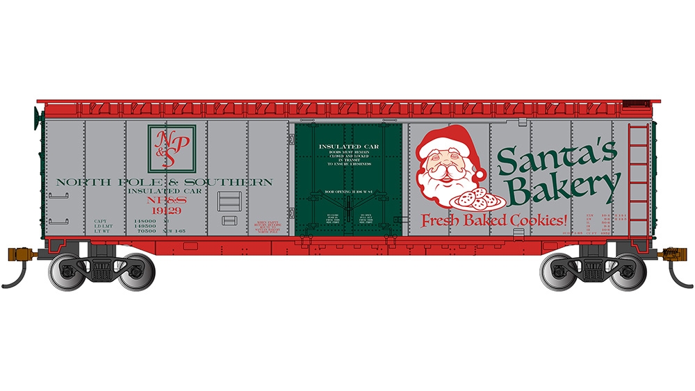 50' Plug-Door Box Car - North Pole & Southern #19129 - Santa's Bakery