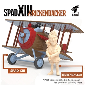 US Air Force SPAD XIII Fighter Aircraft & Rickenbacker Figure
