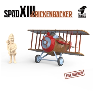 US Air Force SPAD XIII Fighter Aircraft & Rickenbacker Figure
