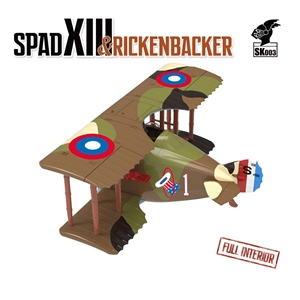 US Air Force SPAD XIII Fighter Aircraft & Rickenbacker Figure