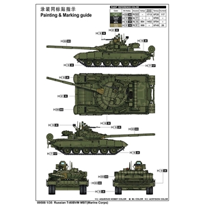 Russian Marine Corps T-80BVM Main Battle Tank