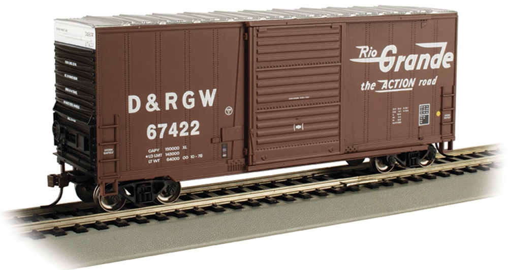Hi-Cube Box Car with Sliding Door - Rio Grande (Brown)