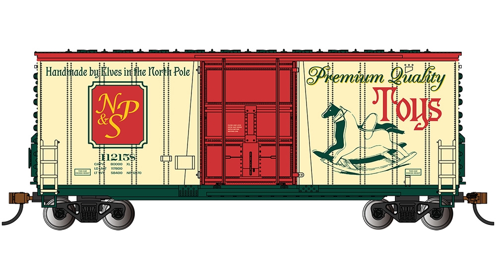 Hi-Cube Box Car - North Pole & Southern - Toys #112158 - Plug Door