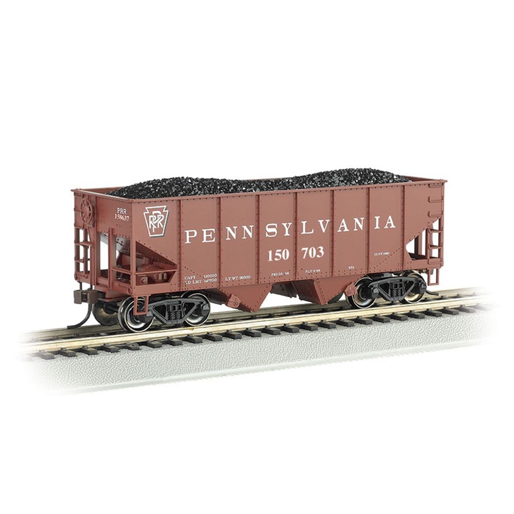 55 Ton 2-Bay USRA Outside Braced Hopper - PRR #150703