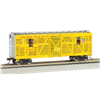 40' Stock Car - Union Pacific with Horses (Animated)