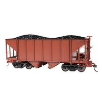 2-Bay Steel Hopper (2/Box) - Painted Unlettered - Oxide Red