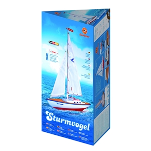 Sturmvogel Wooden Sailing Boat with Adjustable Mainsail