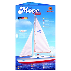 MÖVE Wooden Sailing Boat with Adjustable Mainsail