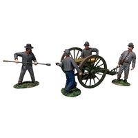"Give 'Em Cannister!" Confederate 12Lb Napoleon and Crew - 5 pc set