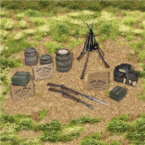 Civil War Encampment Accessory Set - 12 Piece Set