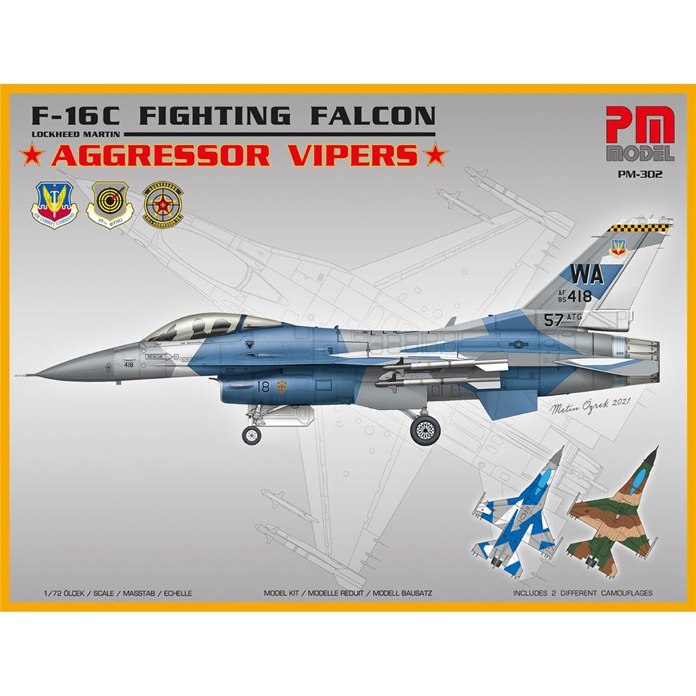 US Air Force F-16C Fighting Falcon  Aggressor Vipers  Fighter Aircraft