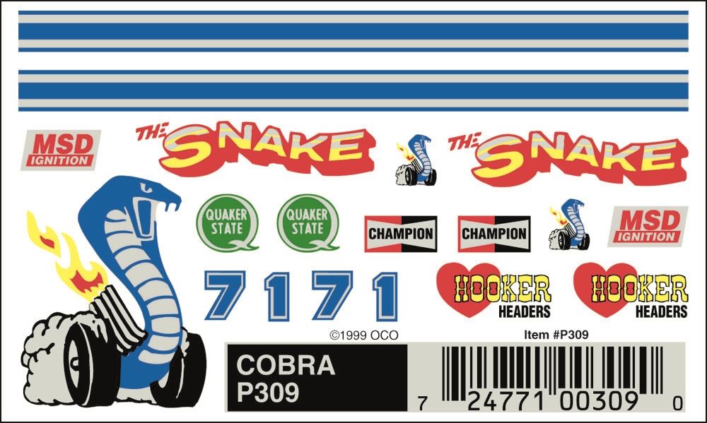 Cobra Dry Transfer