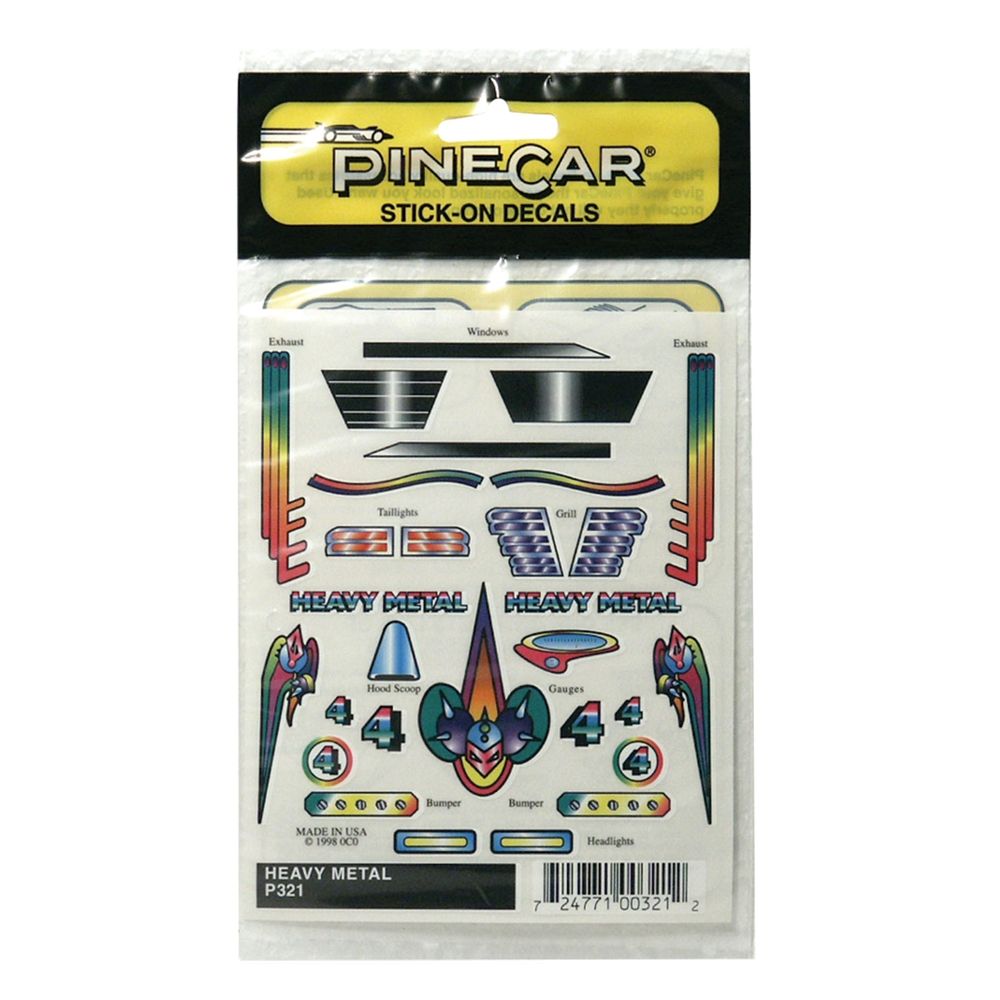Heavy Metal Stick-On Decals