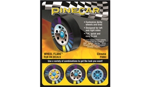 Chrome Wheel Flare® Rub-on Decals