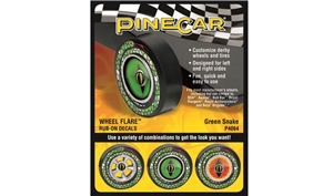 Green Snake Wheel Flare® Rub-on Decals