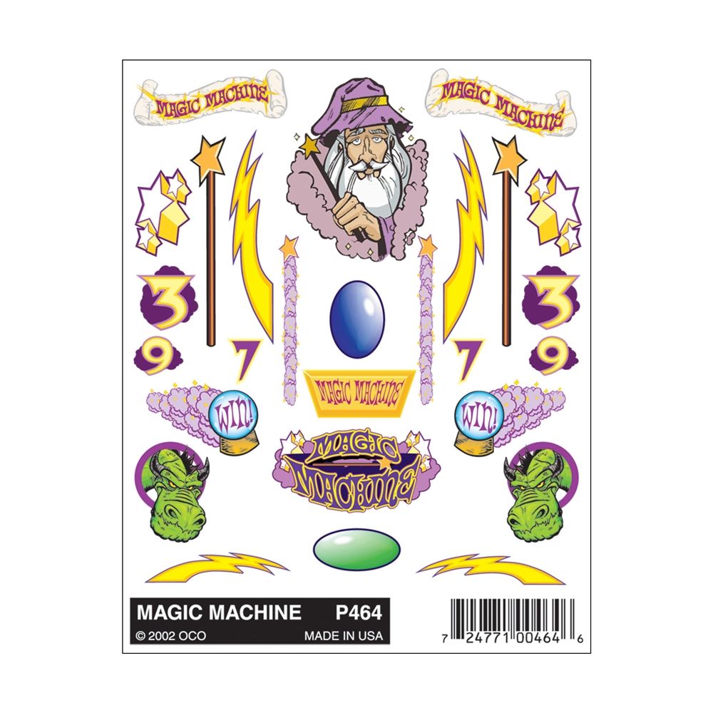 Magic Machine Stick-On Decals
