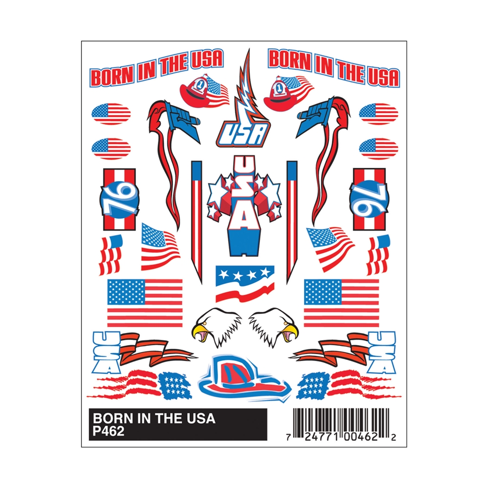 Born in the USA Stick-On Decals