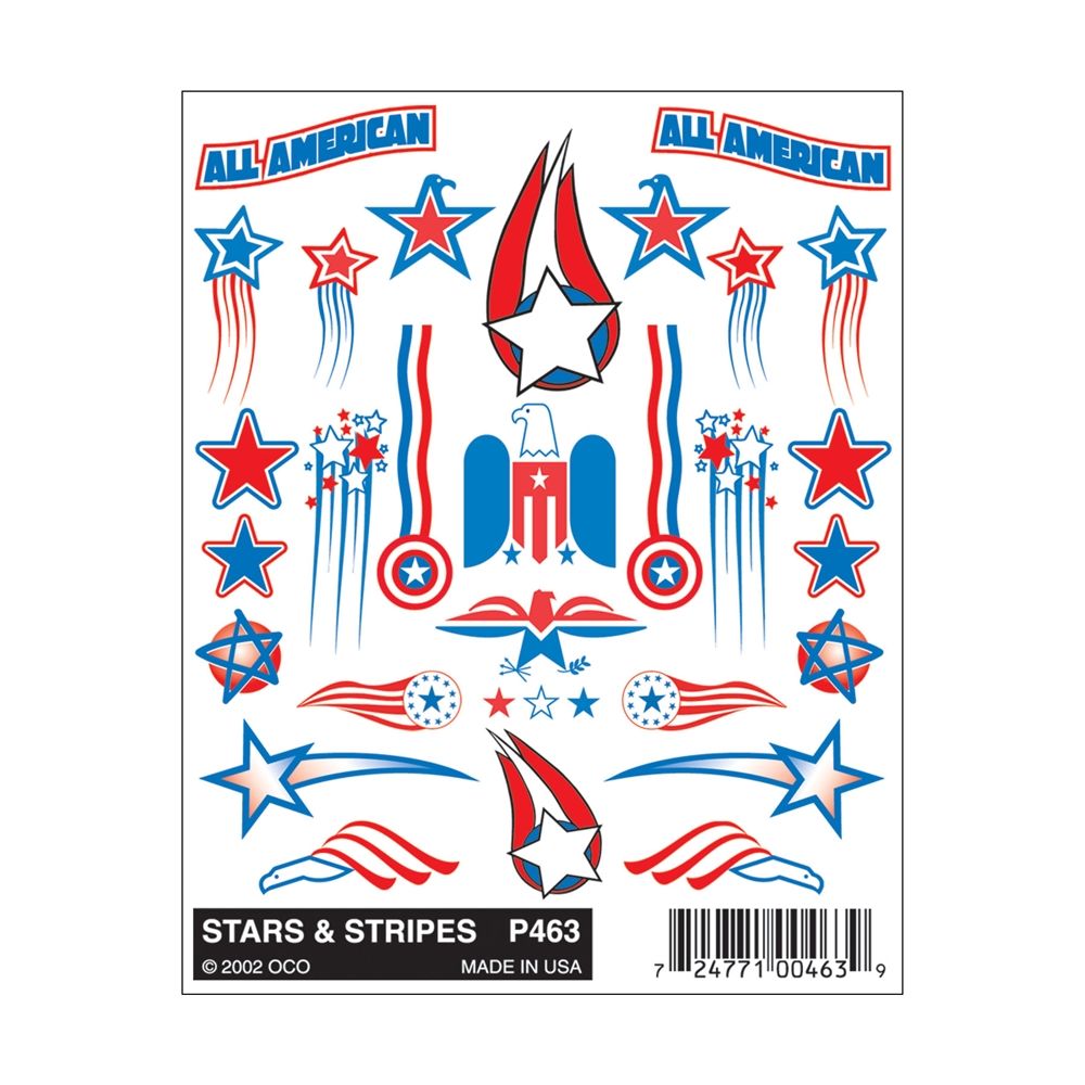 Stars & Stripes Stick-On Decals