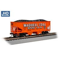 55 Ton 2-Bay USRA Outside Braced Hopper - Waddell Coal #101