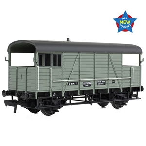 SE&CR 25T 'Dance Hall' Brake Van BR Grey (Early)