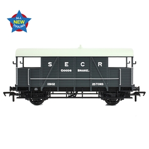 SE&CR 25T 'Dance Hall' Brake Van SE&CR Grey