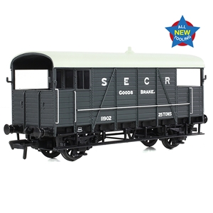 SE&CR 25T 'Dance Hall' Brake Van SE&CR Grey