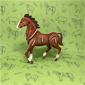 Horse 3D Wooden Puzzle
