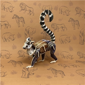 Ring-Tailed Lemur 3D Wooden Puzzle
