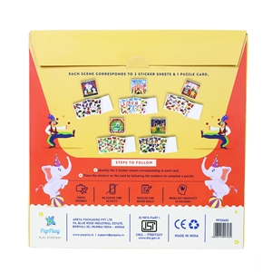 Educational Sticker Puzzle – Circus Carnival